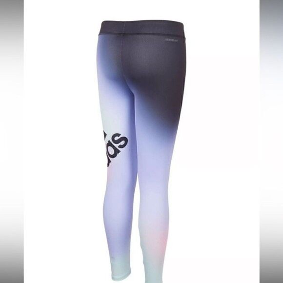 ADIDAS Little Girls AEROREADY Ombre Graphic Tight, leggings,workout pants size 4 - Picture 6 of 9